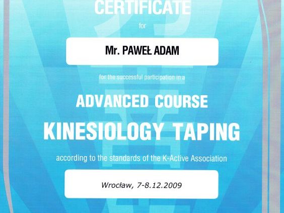 dyplom kinesio taping
