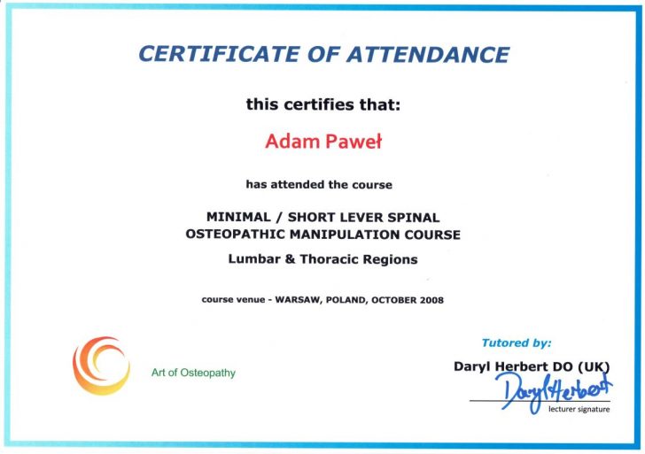 dyplom medycyna osteopatyczna