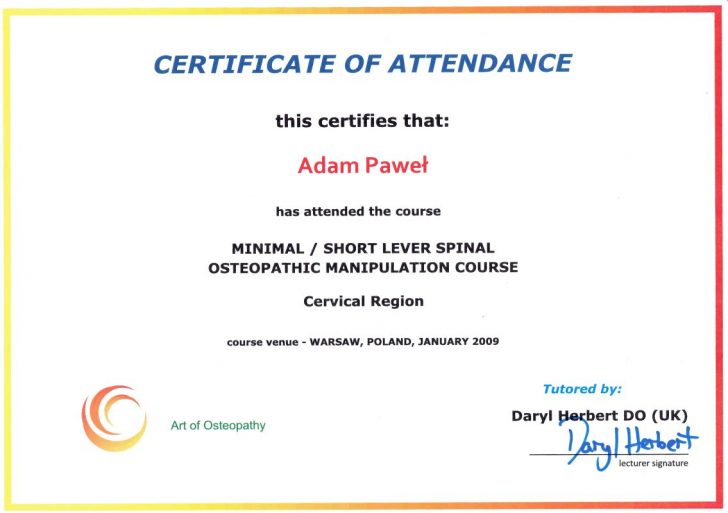 dyplom medycyna osteopatyczna