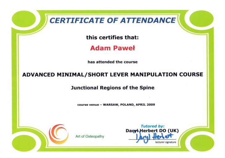 dyplom medycyna osteopatyczna